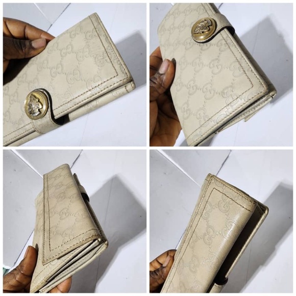 Authentic GUCCI Supreme GG Wallet Cream - Picture 12 of 15